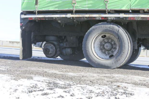 missing truck tire